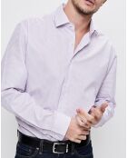 Chemise Regular Fit à carreaux Quadrille violet clair/blanc